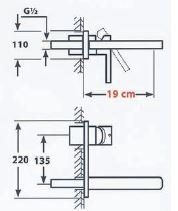 RAVELLI SIENA BLACK MAT ΜΠΑΤΑΡΙΑ ΝΙΠΤΗΡΟΣ ΕΝΤΟΙΧΙΣΜΟΥ ΠΛΗΡΗΣ(20-051) - Image 2