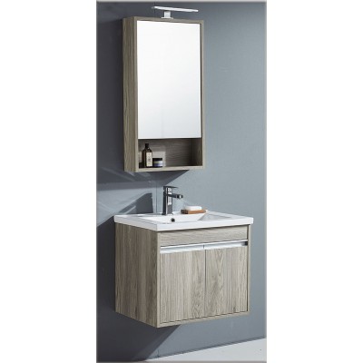 Σετ Έπιπλο Μπάνιου LUNA-UP 45*13*85h cm, GREY GRAFITI set-0137