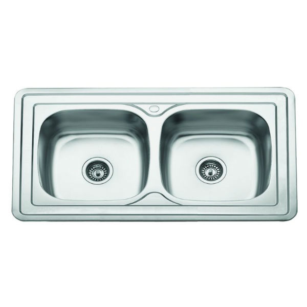 GLORIA FINOX ΝΕΡΟΧΥΤΗΣ ΚΟΥΖΙΝΑΣ INOX 100Χ50X17 (18-1050)