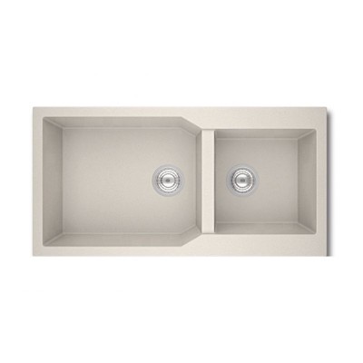 Νεροχύτης ώχρα γρανίτη 98Χ50 γούρνα 1μεγάλη+1μικρή κωδ.31-8803 σειρά Κenia - Gloria