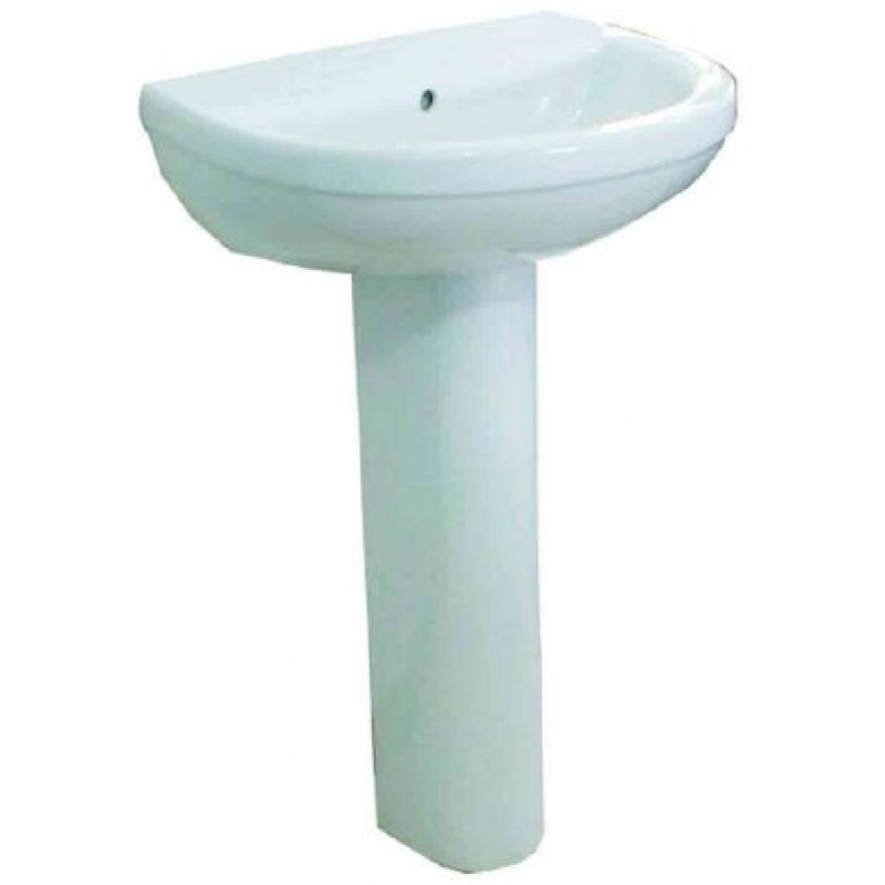 Gloria Sessanta-1 Νιπτήρας 58.5x45.5cm με Κολώνα 27-3016