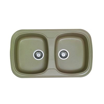 Νεροχύτης Συνθετικός Florence POTENZA 82 cm Μπεζ Καφέ (48-2312)