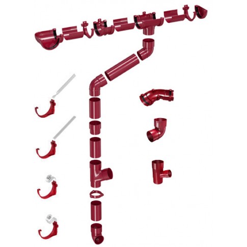 Υδρορροής Σωλήνας καθόδου Φ80 (3μέτρων) PVC CLASSIC DEVOREX - Image 4